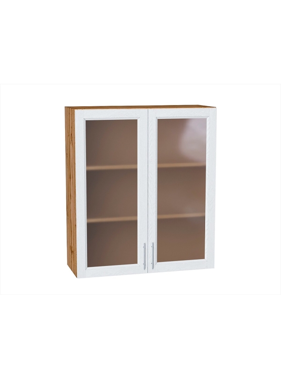 Шкаф верхний с 2-мя остекленными дверцами Сканди