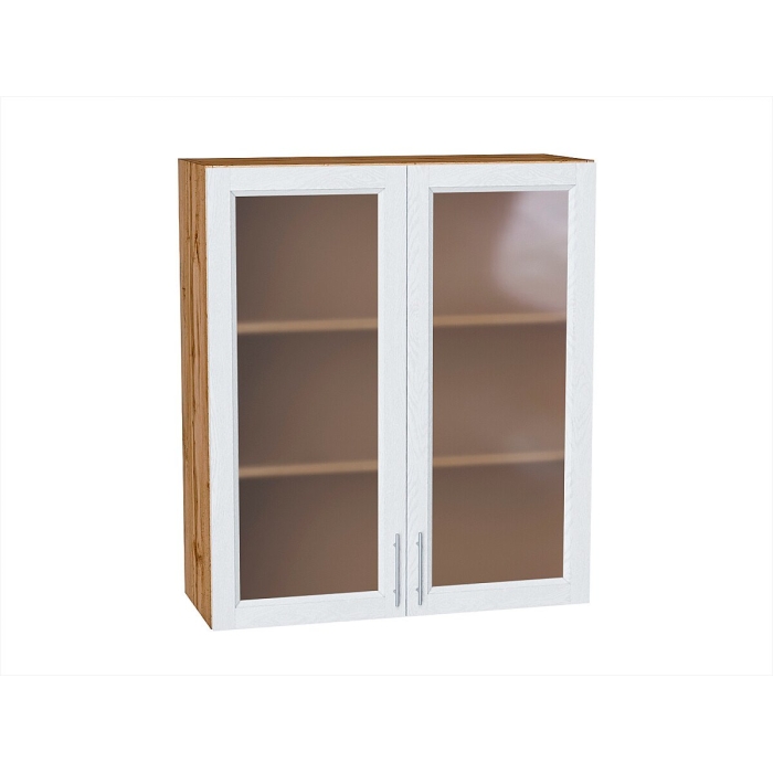 Шкаф верхний с 2-мя остекленными дверцами Сканди
