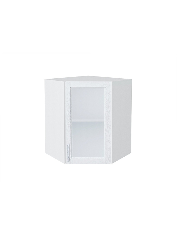 Шкаф верхний угловой остекленный Сканди