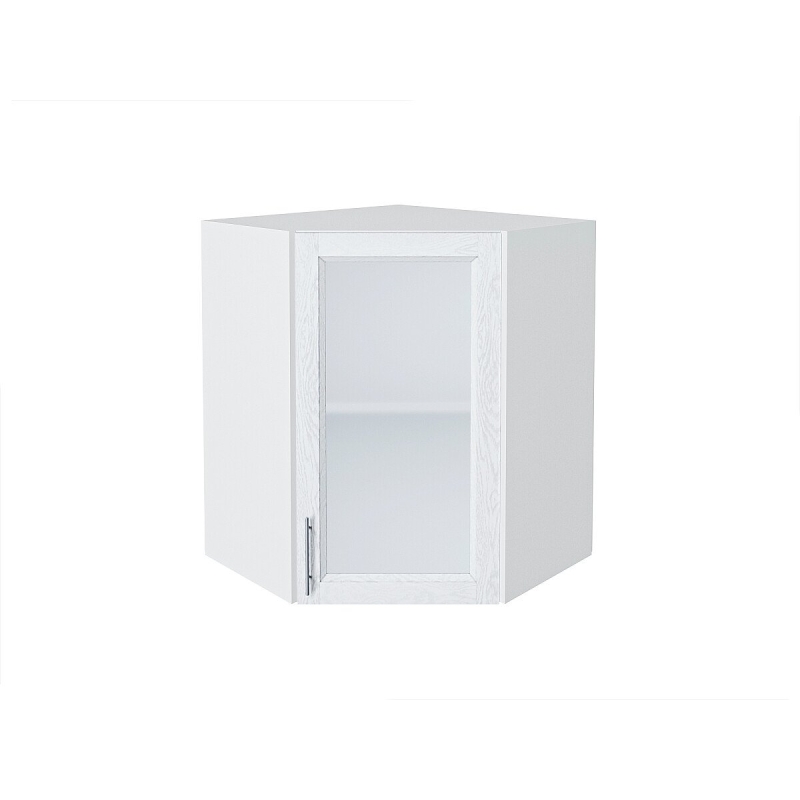 Шкаф верхний угловой остекленный Сканди