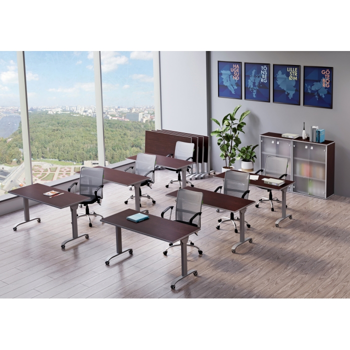 Мебель для персонала серия MOBILE SYSTEM (Мобильные складные столы металл