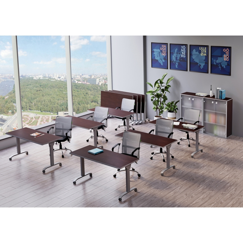 Мебель для персонала серия MOBILE SYSTEM (Мобильные складные столы металл