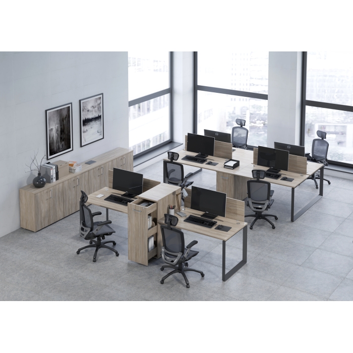 Мебель для персонала серия ONIX (Столы на металлокаркасе