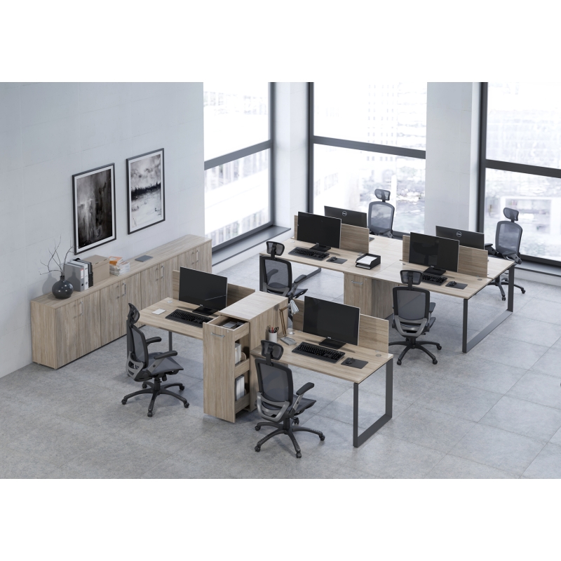 Мебель для персонала серия ONIX (Столы на металлокаркасе