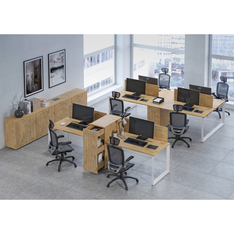 Мебель для персонала серия ONIX (Столы на металлокаркасе