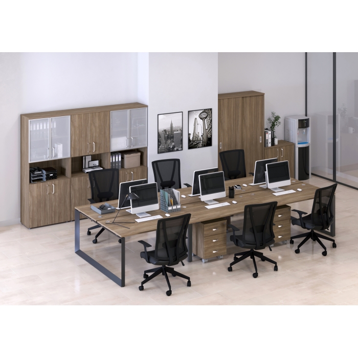 Мебель для персонала серия ONIX (Столы на металлокаркасе