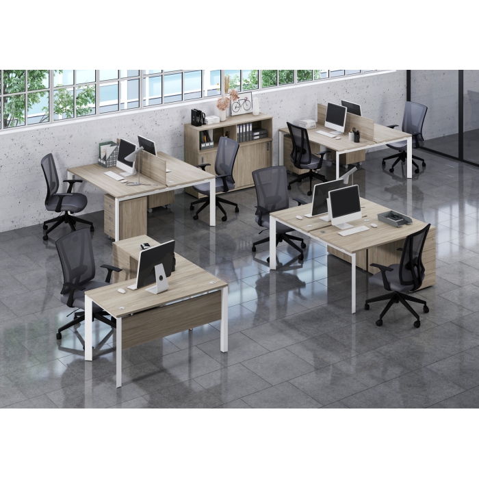 Мебель для персонала серия ONIX (Столы на металлокаркасе