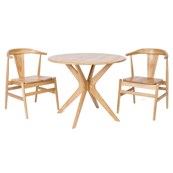 Стол массив дуба Сиена 950*950*76