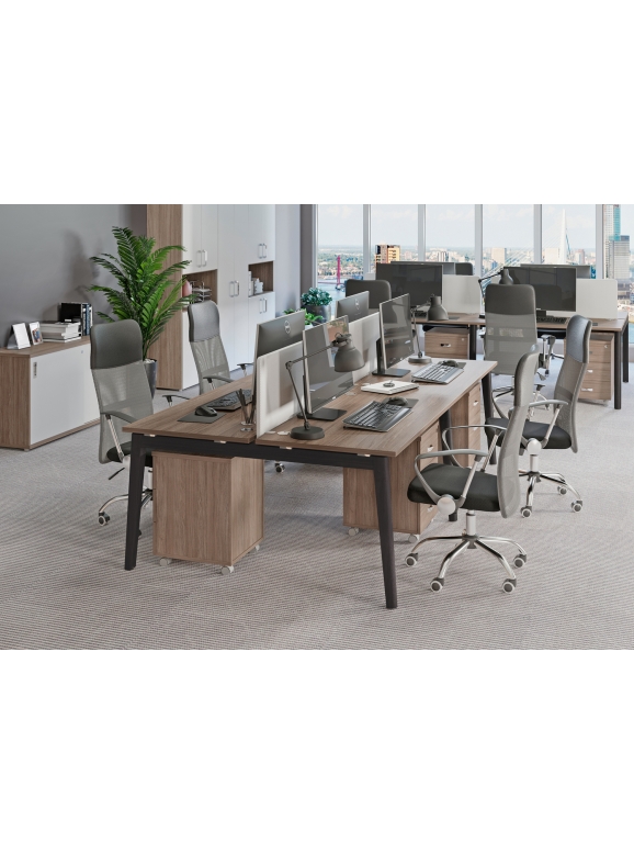 Мебель для персонала серия ONIX WOOD (Столы, царги, приставки