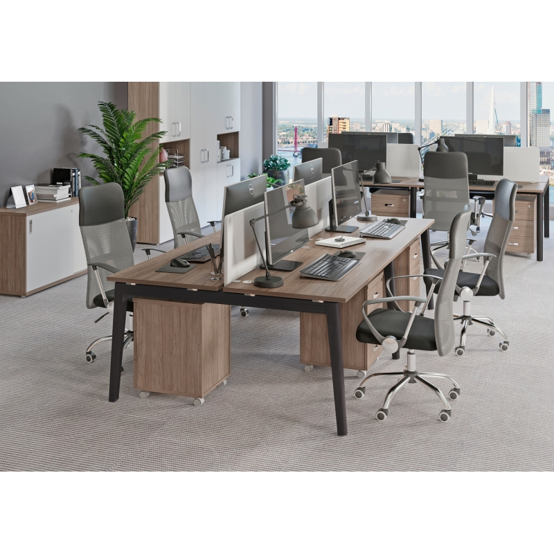 Мебель для персонала серия ONIX WOOD (Столы, царги, приставки