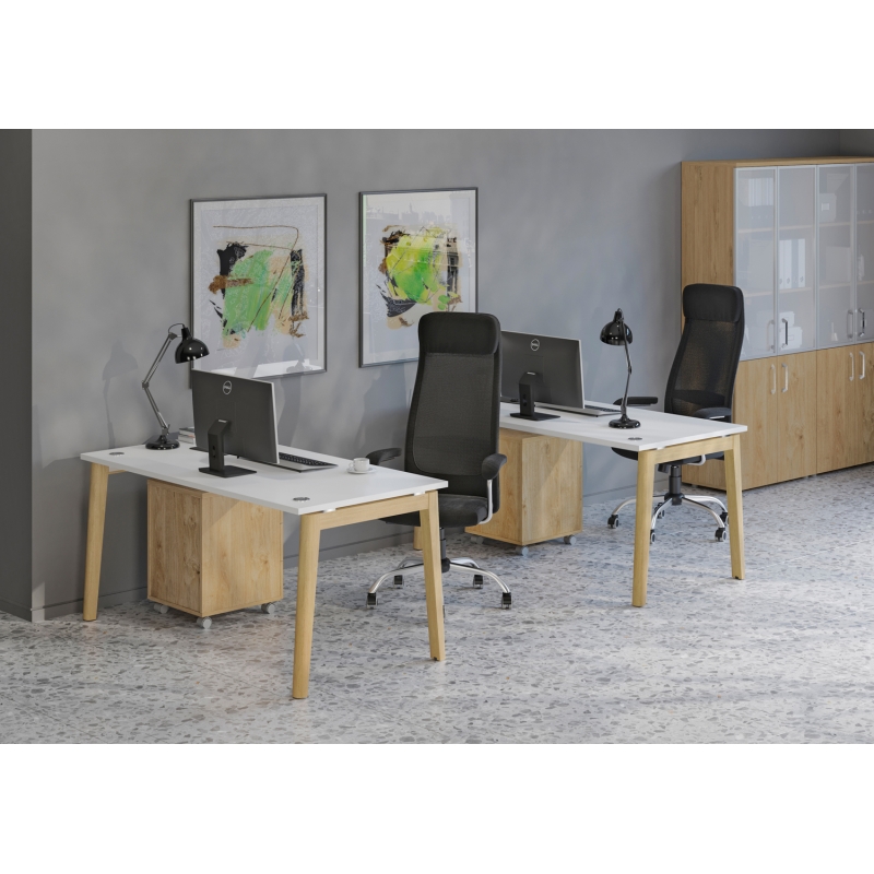 Мебель для персонала серия ONIX WOOD (Столы, царги, приставки