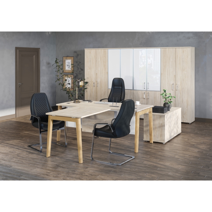 Мебель для персонала серия ONIX WOOD (Столы, царги, приставки