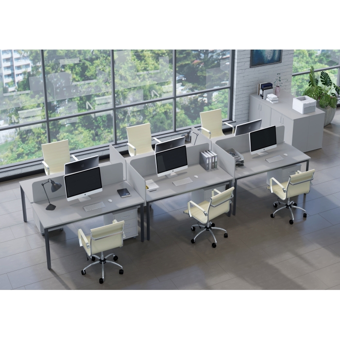 Мебель для персонала серия SLIM SYSTEM (столы, экраны, царги