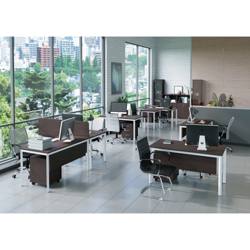 Мебель для персонала серия SLIM SYSTEM (столы, экраны, царги