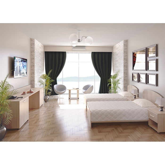 Мебель для гостиниц LIGHT (Кровати, тумбы, вешалки