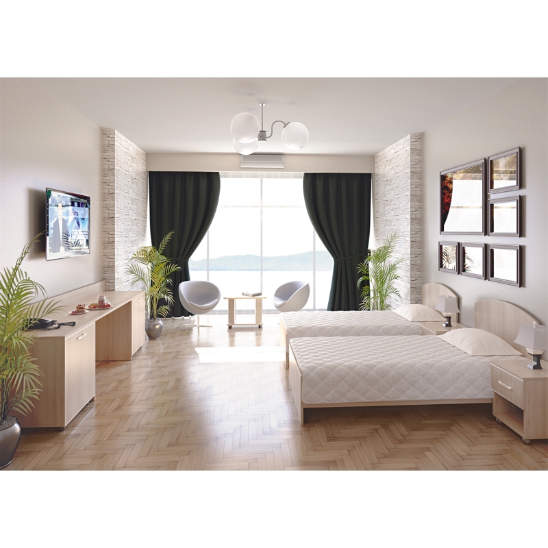 Мебель для гостиниц LIGHT (Кровати, тумбы, вешалки