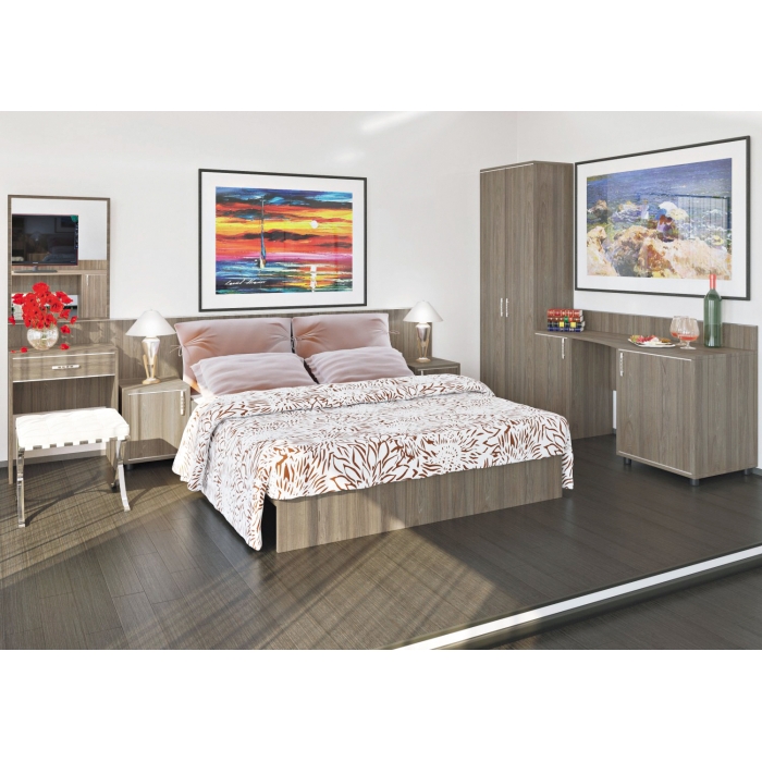 Мебель для гостиниц LIGHT (Кровати, тумбы, вешалки