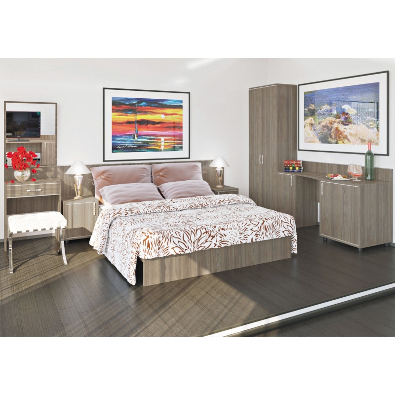 Мебель для гостиниц LIGHT (Кровати, тумбы, вешалки