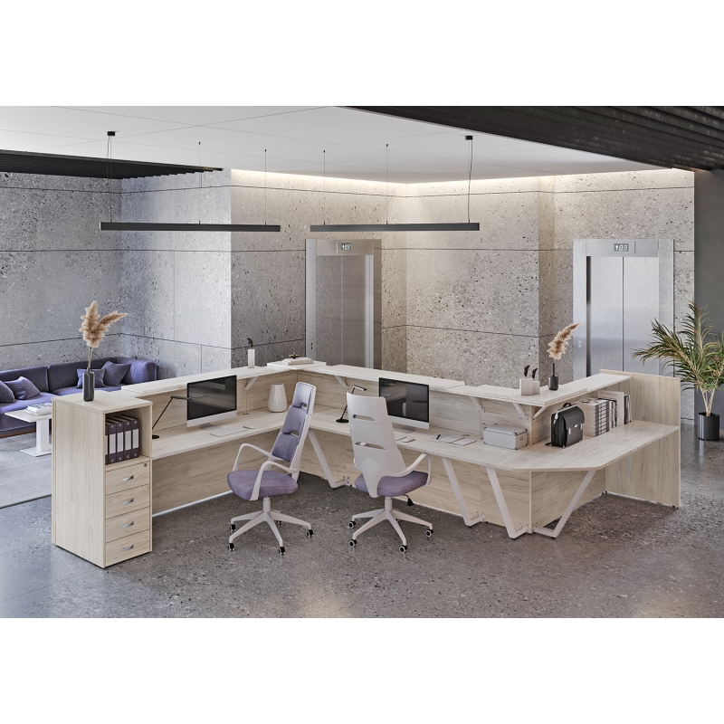 Мебель для персонала серия ONIX (Столы и комплектующие ЛДСП