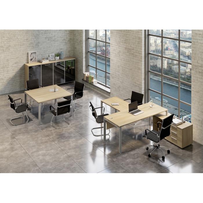 Кабинет руководителя METAL SYSTEM (Столы, тумбы)