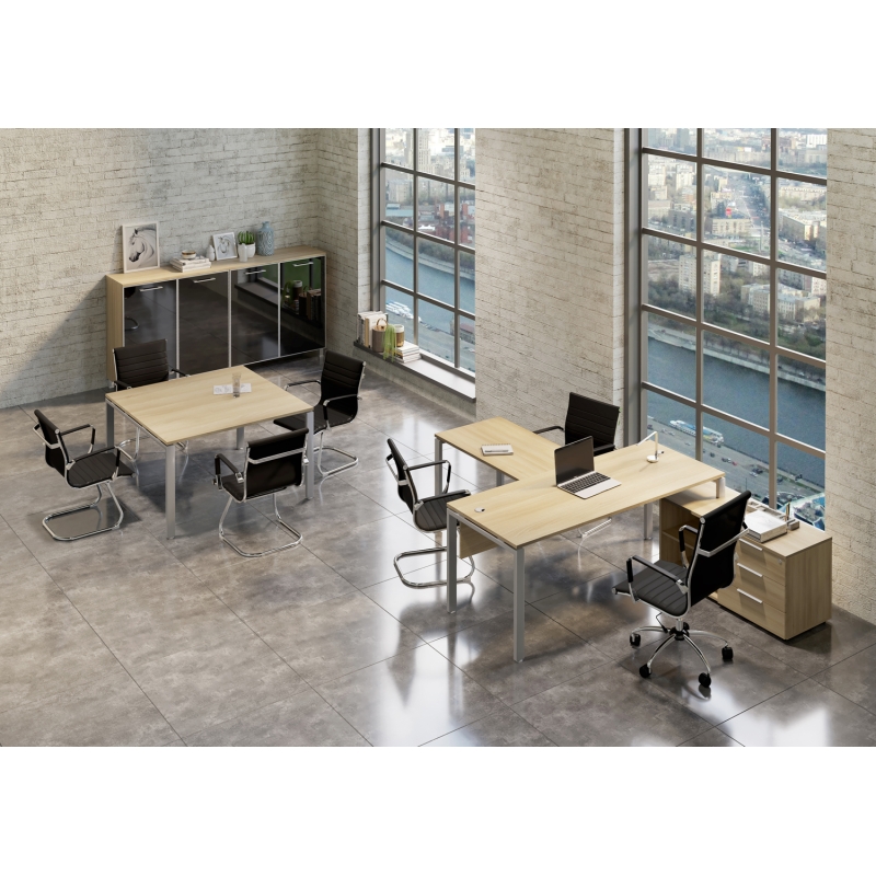 Кабинет руководителя METAL SYSTEM (Столы, тумбы)