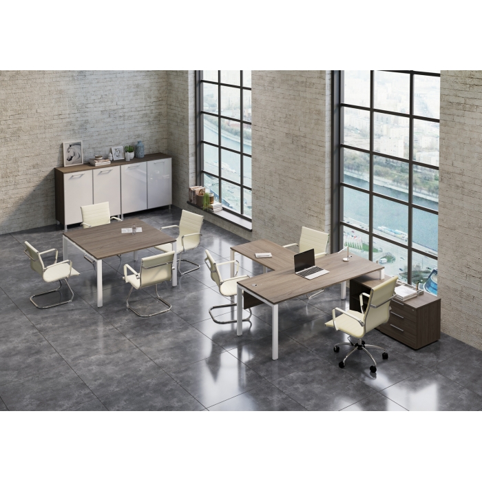 Кабинет руководителя METAL SYSTEM (Столы, тумбы)