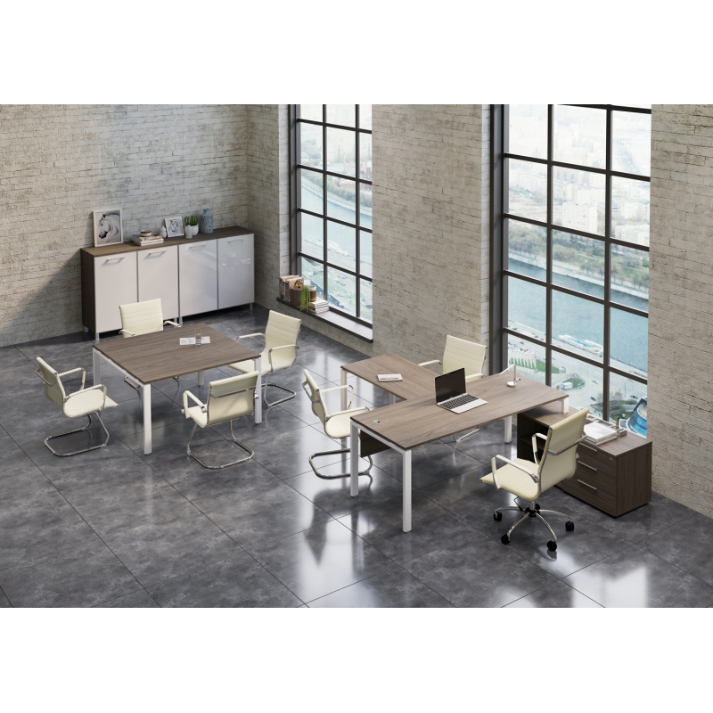 Кабинет руководителя METAL SYSTEM (Столы, тумбы)