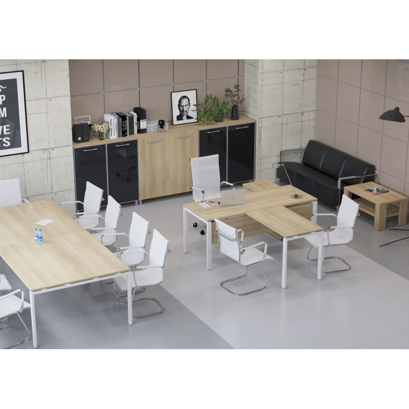 Кабинет руководителя METAL SYSTEM (Столы, тумбы)
