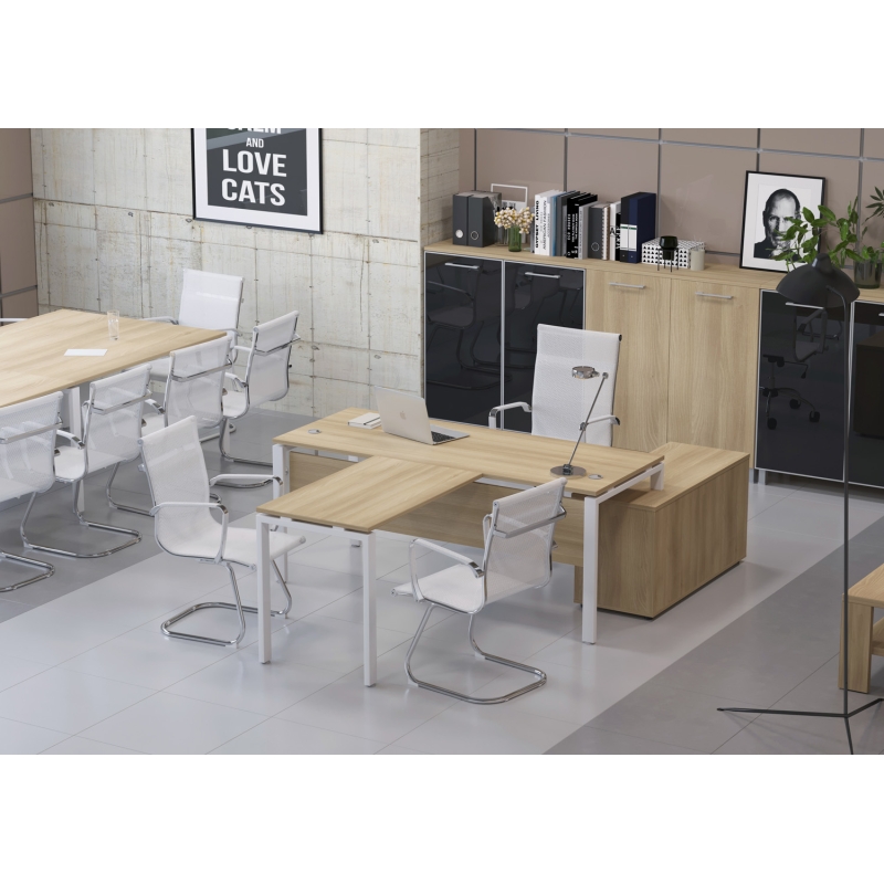 Кабинет руководителя METAL SYSTEM (Столы, тумбы)