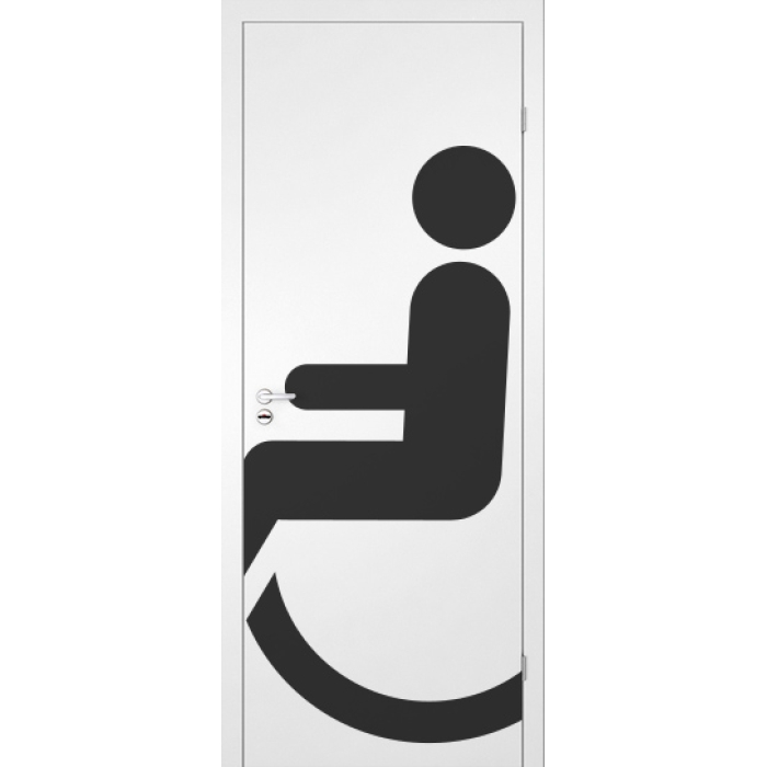 Финская дверь NEOGREEN disabled people (белая)