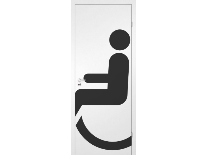 Финская дверь NEOGREEN disabled people (белая)