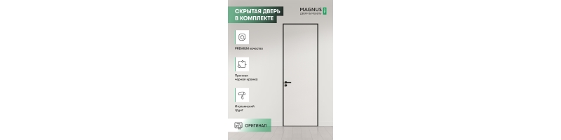 Скрытая дверь Invisible Black Edition