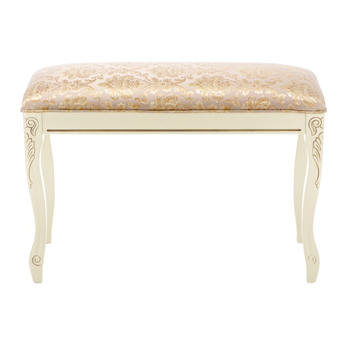 Банкетка  Валентино патина золото / бежевый