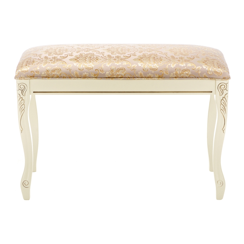 Банкетка  Валентино патина золото / бежевый