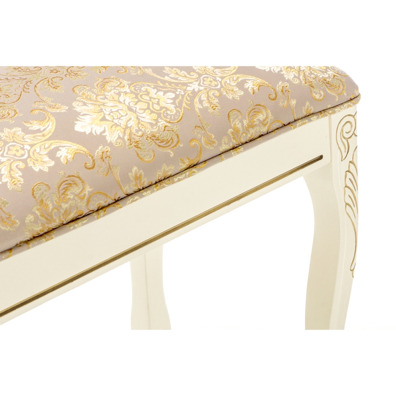 Банкетка  Валентино патина золото / бежевый