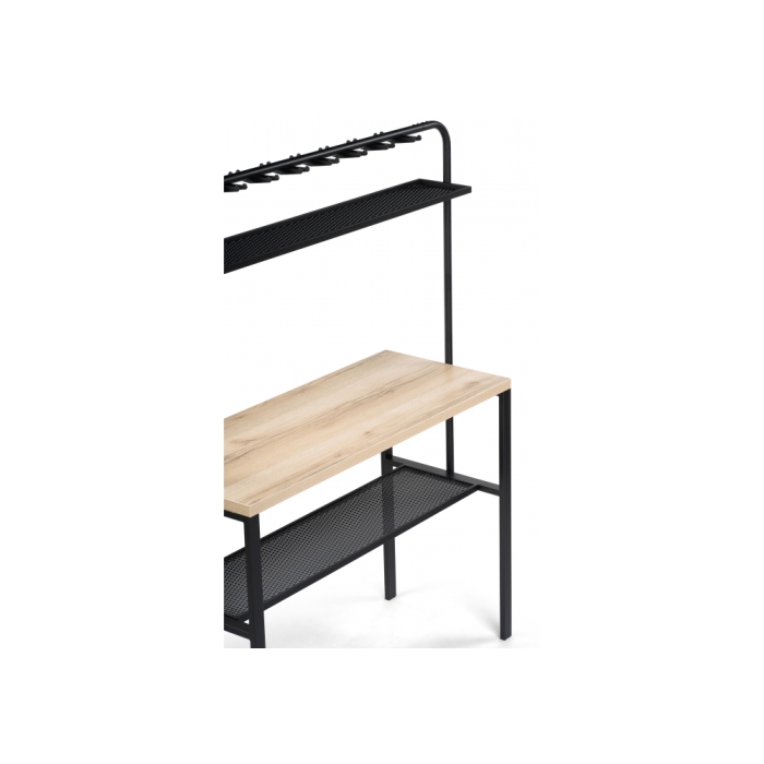 Барный стол Нари 120х50х171 делано / черный матовый