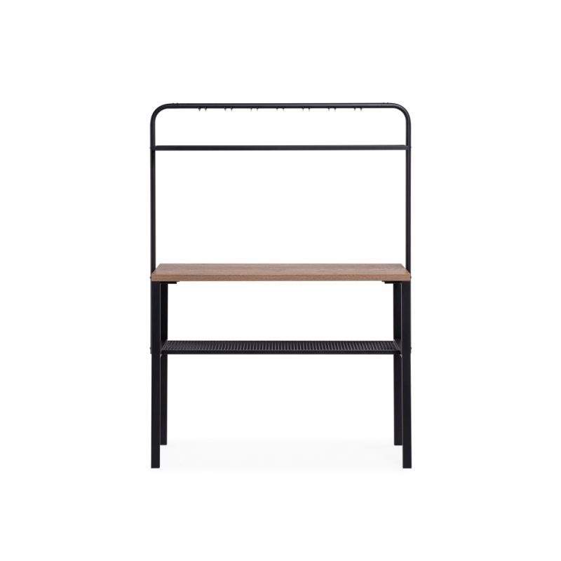 Барный стол Нари 120х50х171 галифакс олово / черный матовый