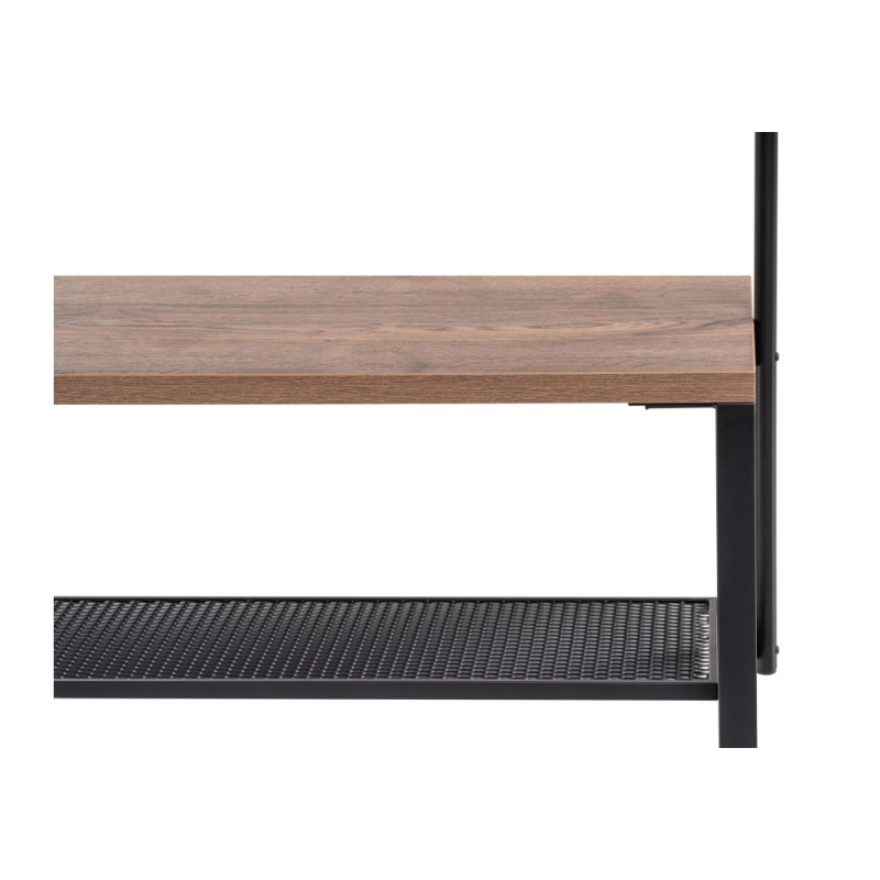 Барный стол Нари 120х50х171 галифакс олово / черный матовый