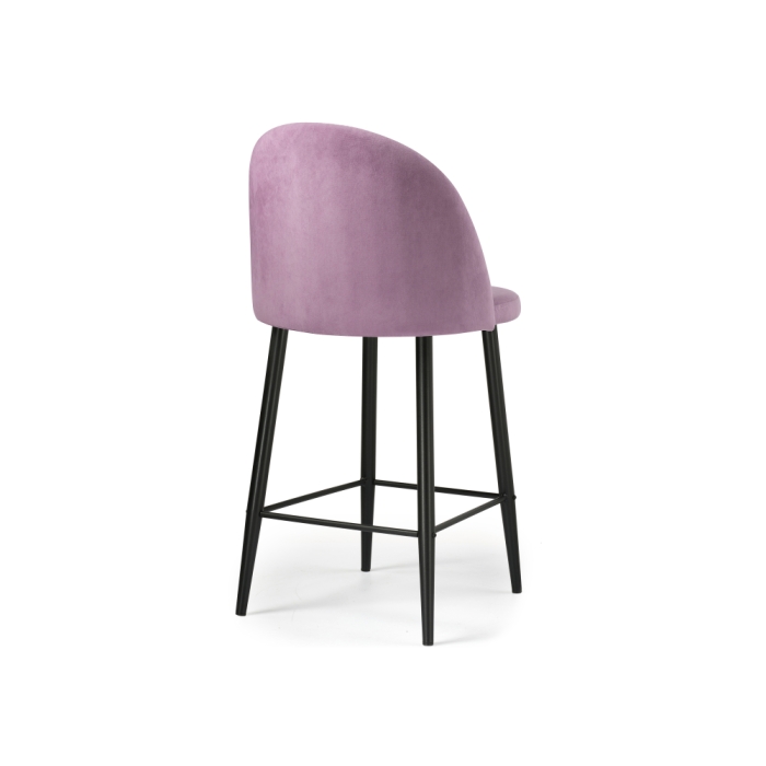 Барный стул Амизуре лавандовый / черный матовый