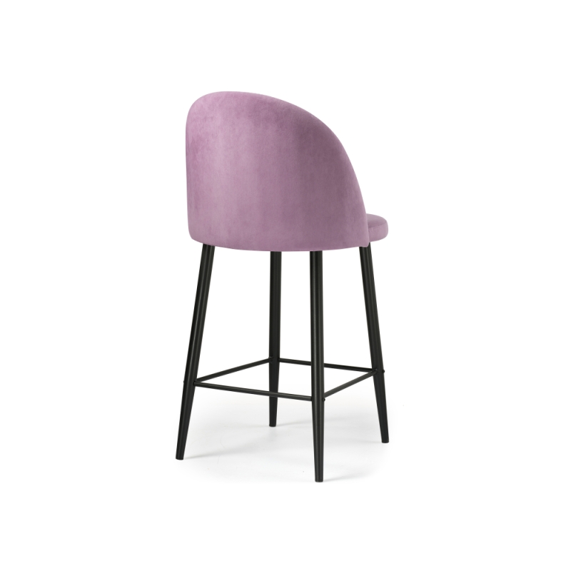 Барный стул Амизуре лавандовый / черный матовый