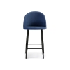 Барный стул Амизуре темно-синий / черный матовый