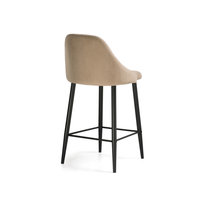 Барный стул Джама бежевый / черный матовый