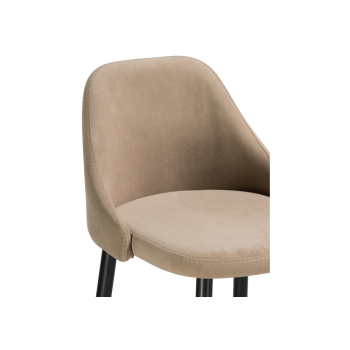 Барный стул Джама бежевый / черный матовый