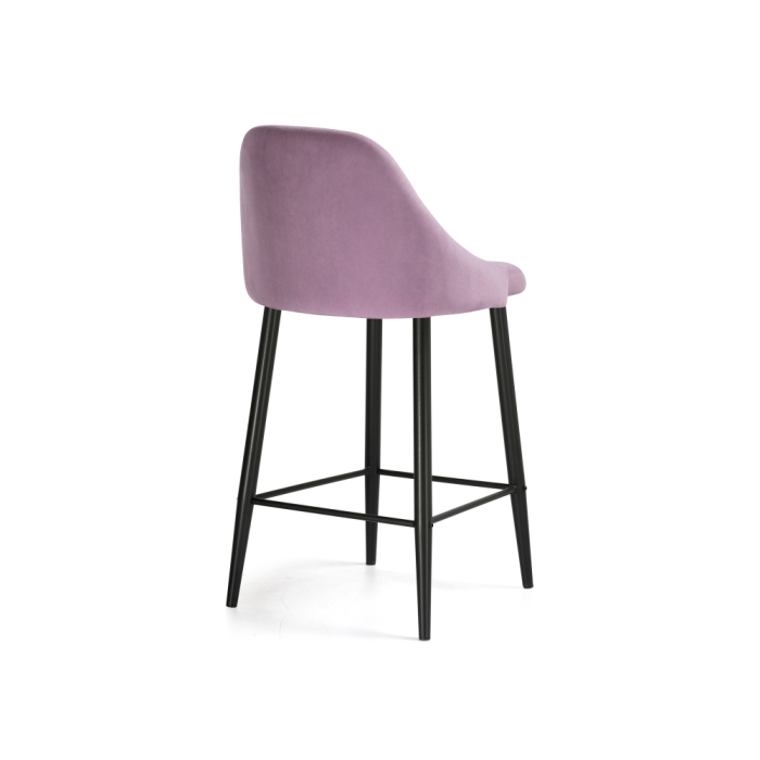 Барный стул Джама лавандовый / черный матовый