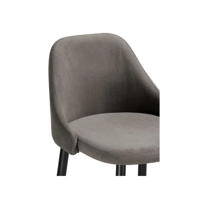 Барный стул Джама темно-серый / черный матовый