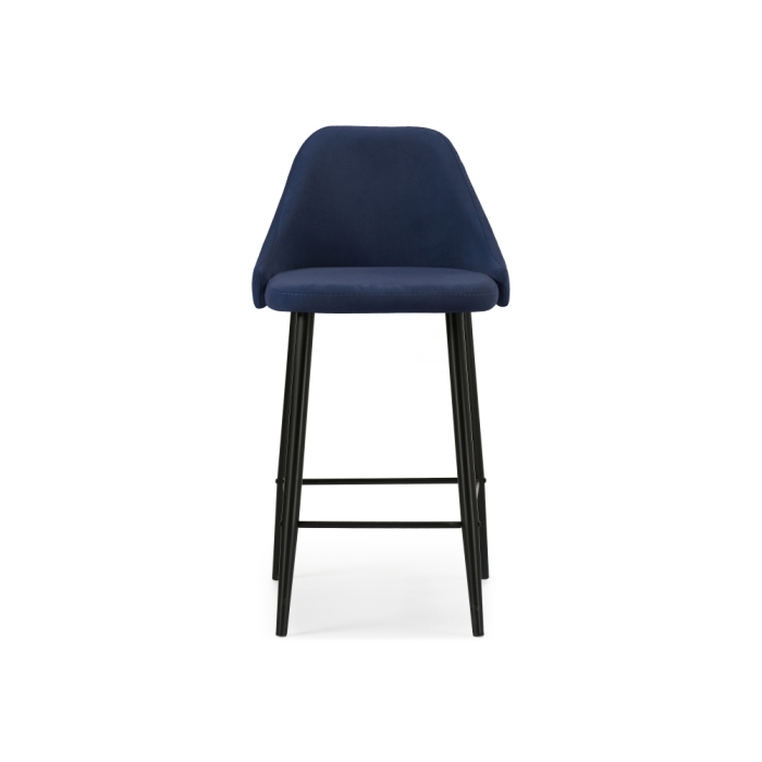 Барный стул Джама темно-синий / черный матовый
