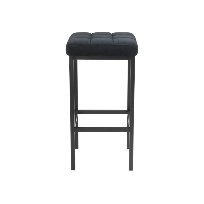 Барный стул Лофт ткань катания черный / черный матовы