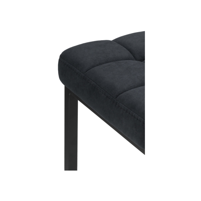 Барный стул Лофт ткань катания черный / черный матовы