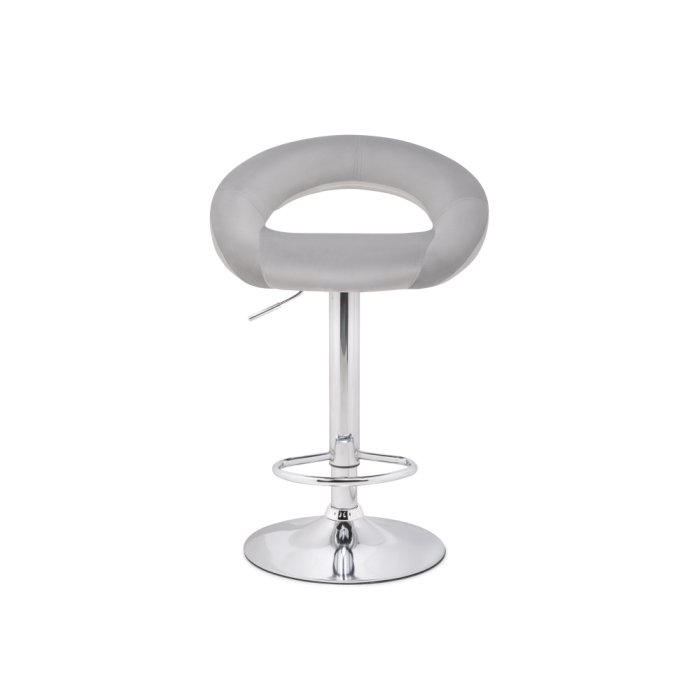 Барный стул Oazis gray fabric / chrome