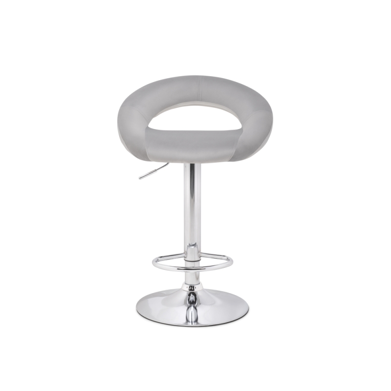 Барный стул Oazis gray fabric / chrome